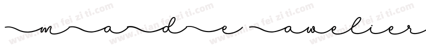 MADE Awelier PERSONAL USE ExtraBold字体转换